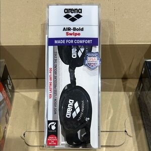 Arena Air Bold Swipe Swim Goggles - Black